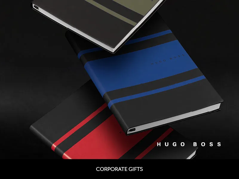 HUGO BOSS HNH007L-Note pad A5 Gear Matrix Blue