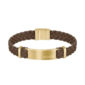 Hugo Boss Jewelry Men's Dylan leather Bracelet 1580607M