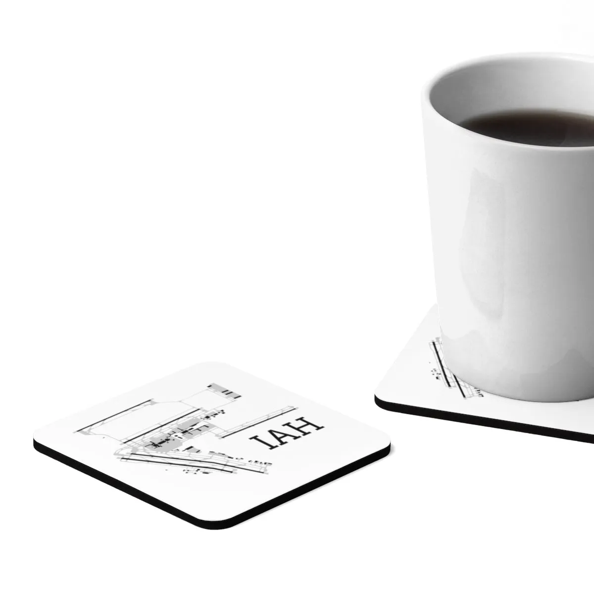 IAH Simple Diagram - Hardboard Coaster Set - 4pcs