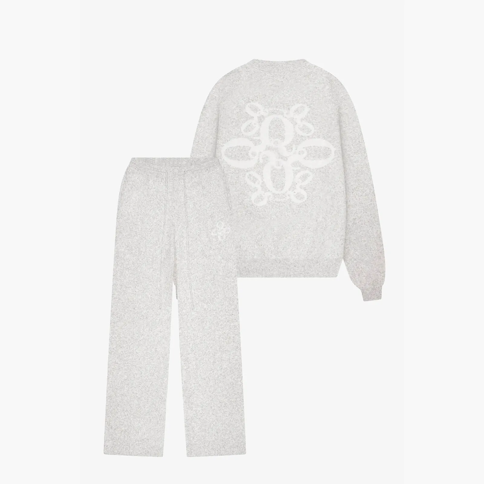 INSIGNIA KNITTED SET | GREY MELEE