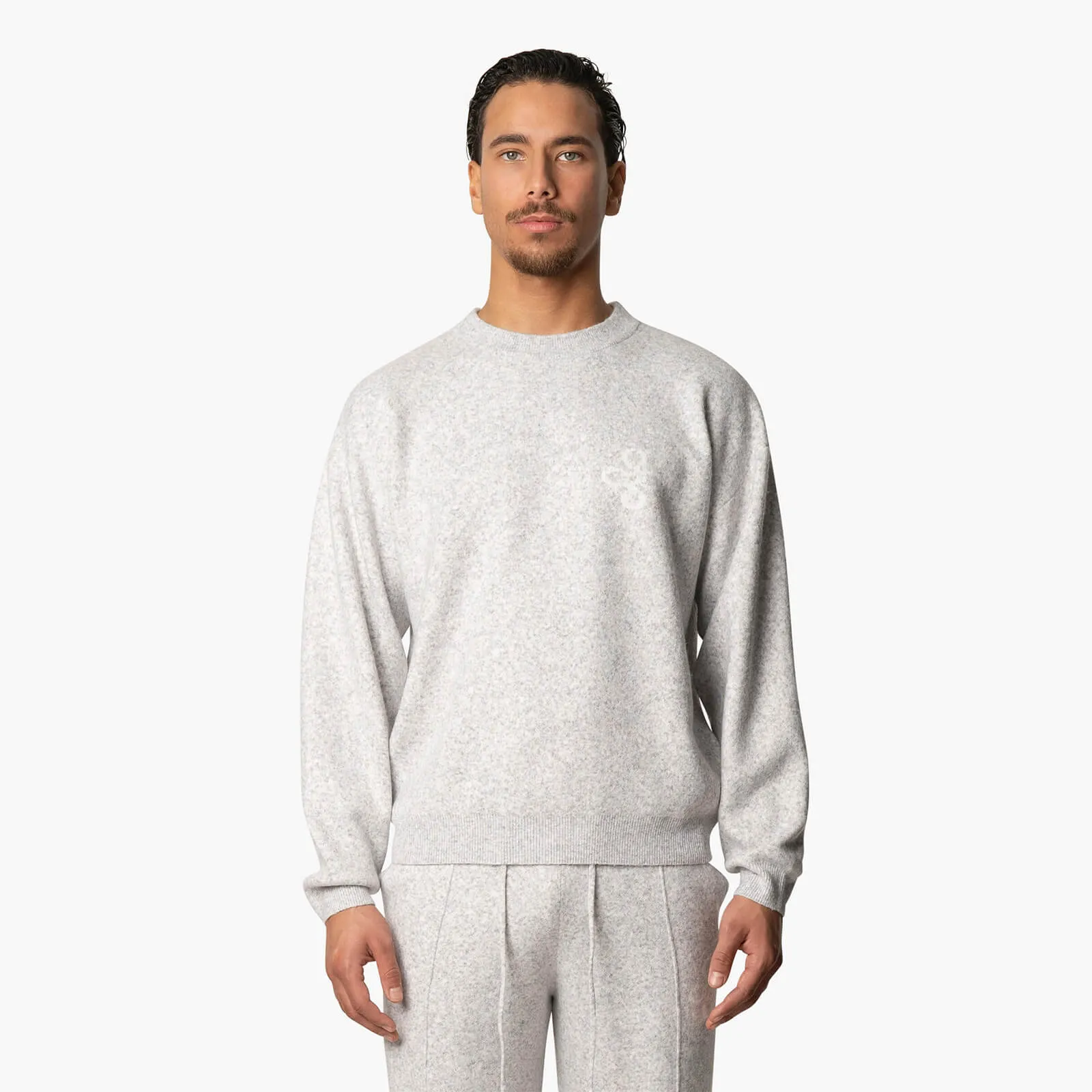 INSIGNIA KNITTED SET | GREY MELEE