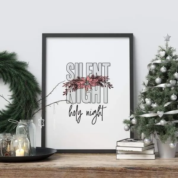 It's time for a Silent Night | Christmas art print