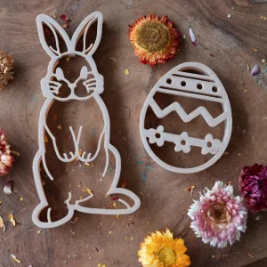 Kinfolk Pantry Playdough/Sensory Play Eco Cutter™ Set - Easter Bunny & Egg