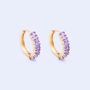 Knight & Day Classic Amethyst Hoops Q531ETR