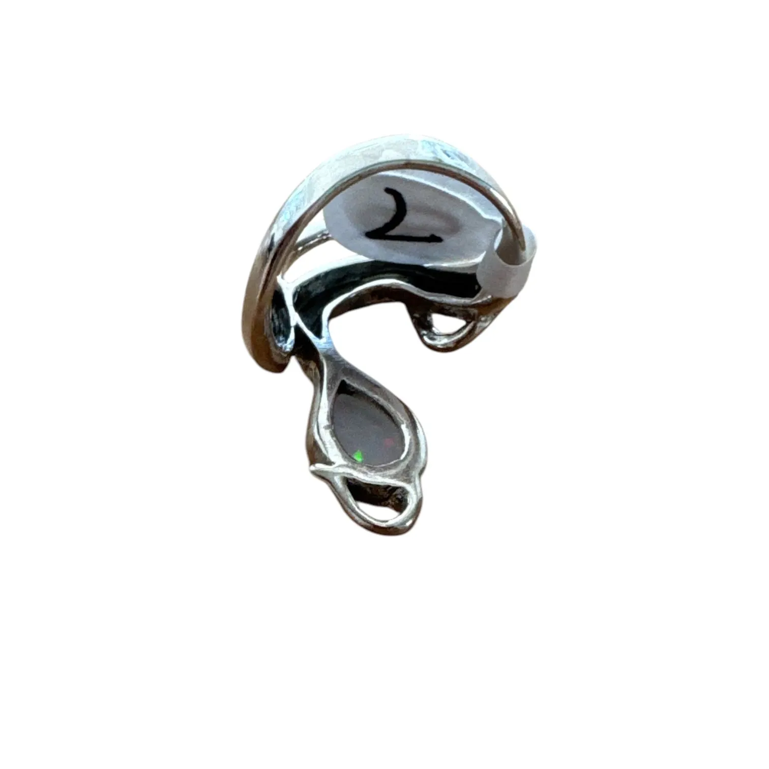 Lab Opal Solid 925 Sterling Silver Ring 7
