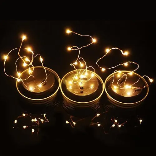 LED Fairy Light Solar Powered Mason Jars