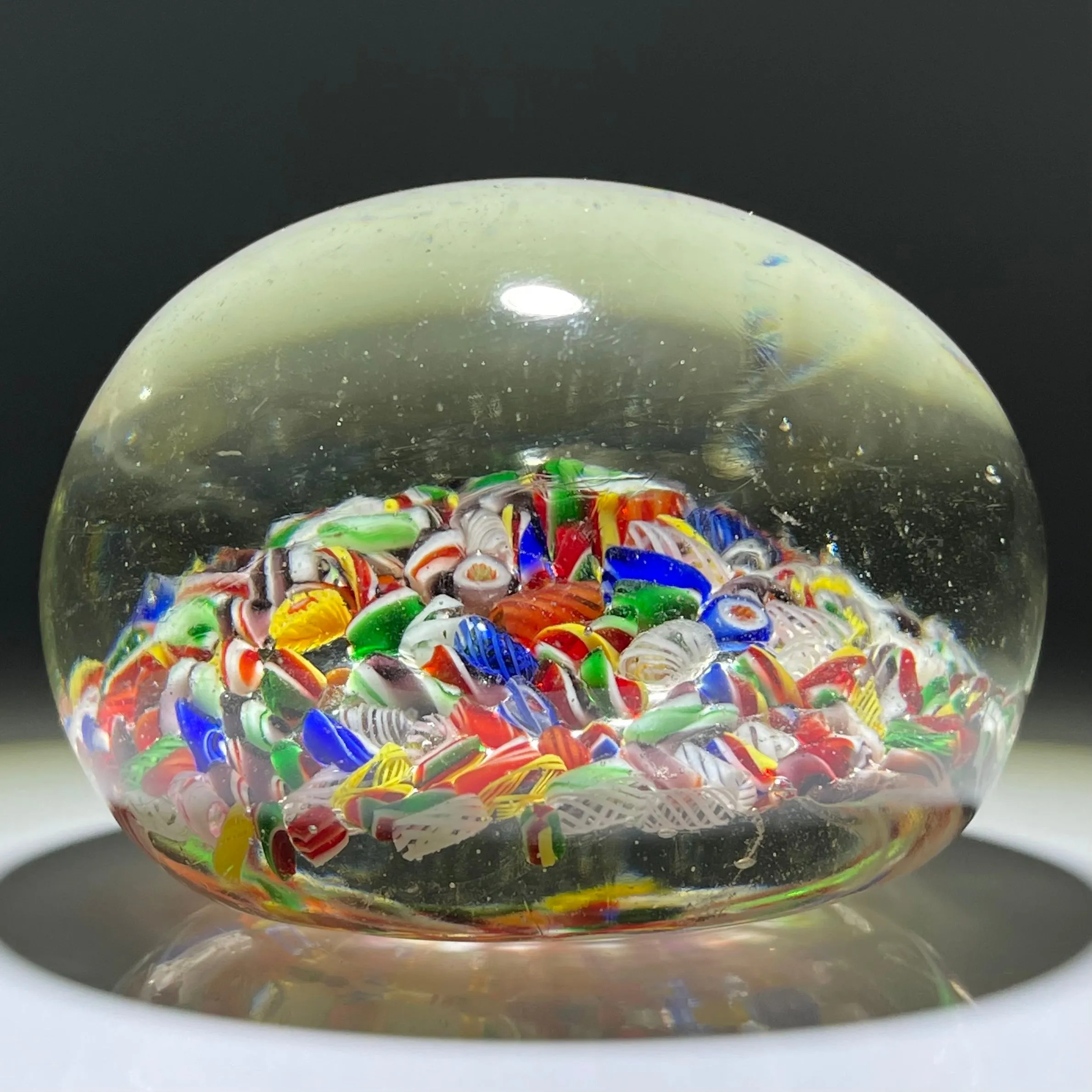 Magnum 1920s Chinese Colorful Complex Millefiori & Ribbon Twists End-of-Day Scramble