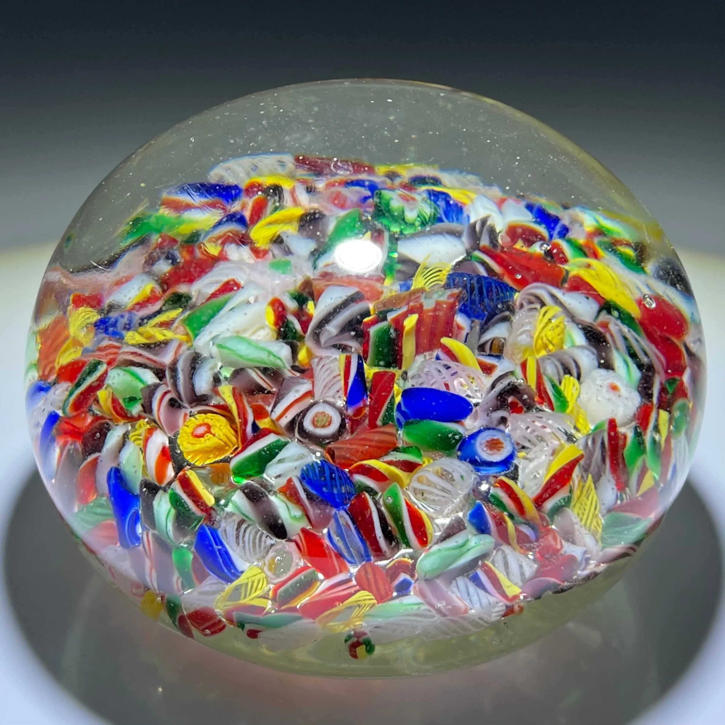 Magnum 1920s Chinese Colorful Complex Millefiori & Ribbon Twists End-of-Day Scramble