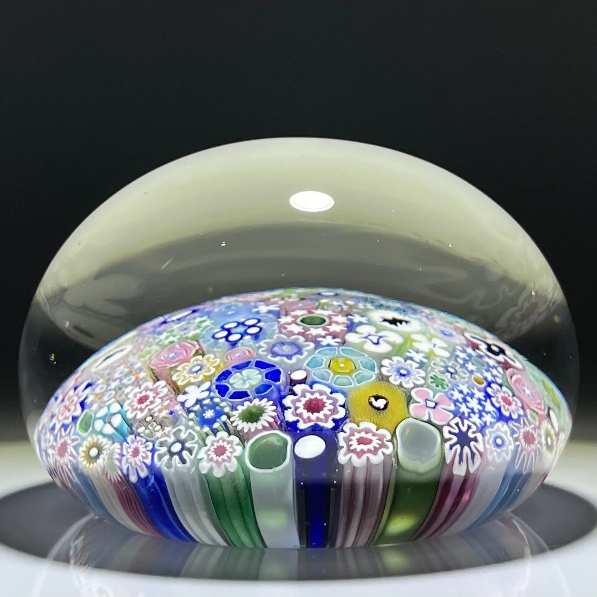 Magnum Damon MacNaught 2021 Complex Millefiori Closepack with Roses, Dogwood Blossoms, & Silhouettes