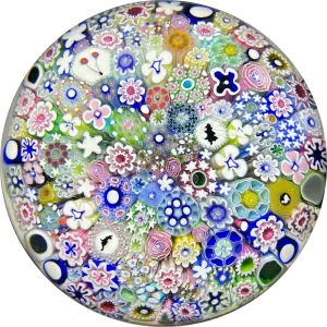 Magnum Damon MacNaught 2021 Complex Millefiori Closepack with Roses, Dogwood Blossoms, & Silhouettes