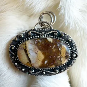 Maligano Jasper Solid 925 Sterling Silver Pendant