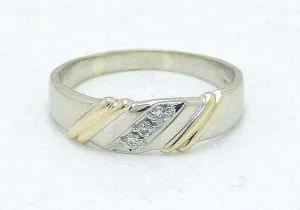 Man's 14Kt Diamond Wedding Band