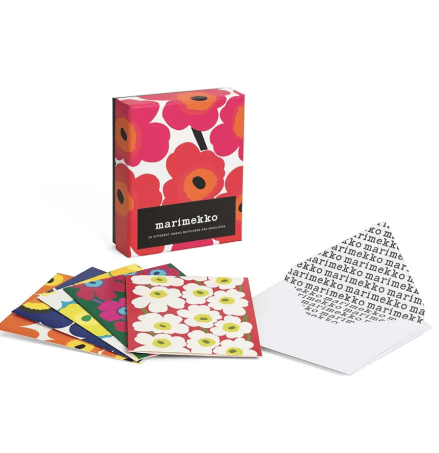 Marimekko Notes: 20 Different Unikko Notecards and Envelopes