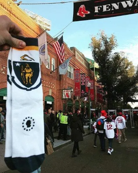 Massachusetts State Flag Socks
