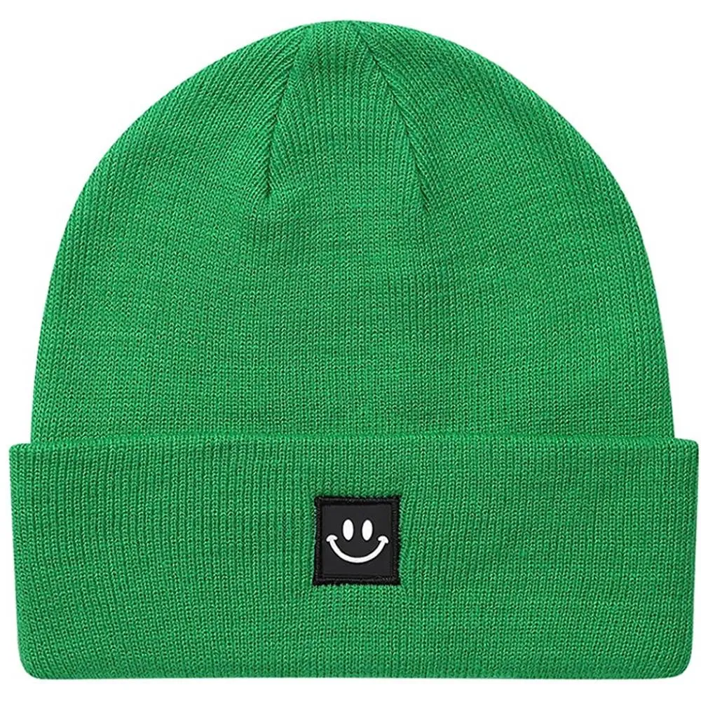 MaxNova Knit Beanie Hat with Smile Face for Men/Women | Multiple Colors