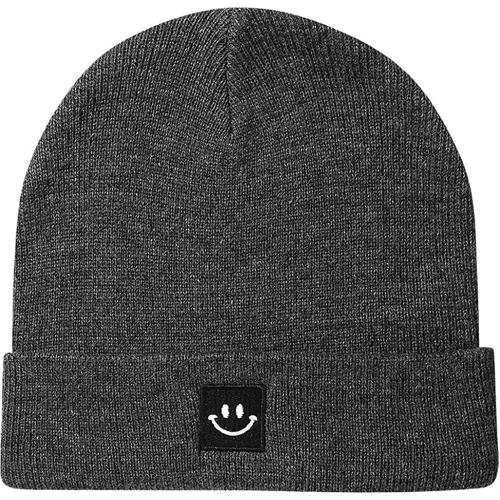 MaxNova Knit Beanie Hat with Smile Face for Men/Women | Multiple Colors