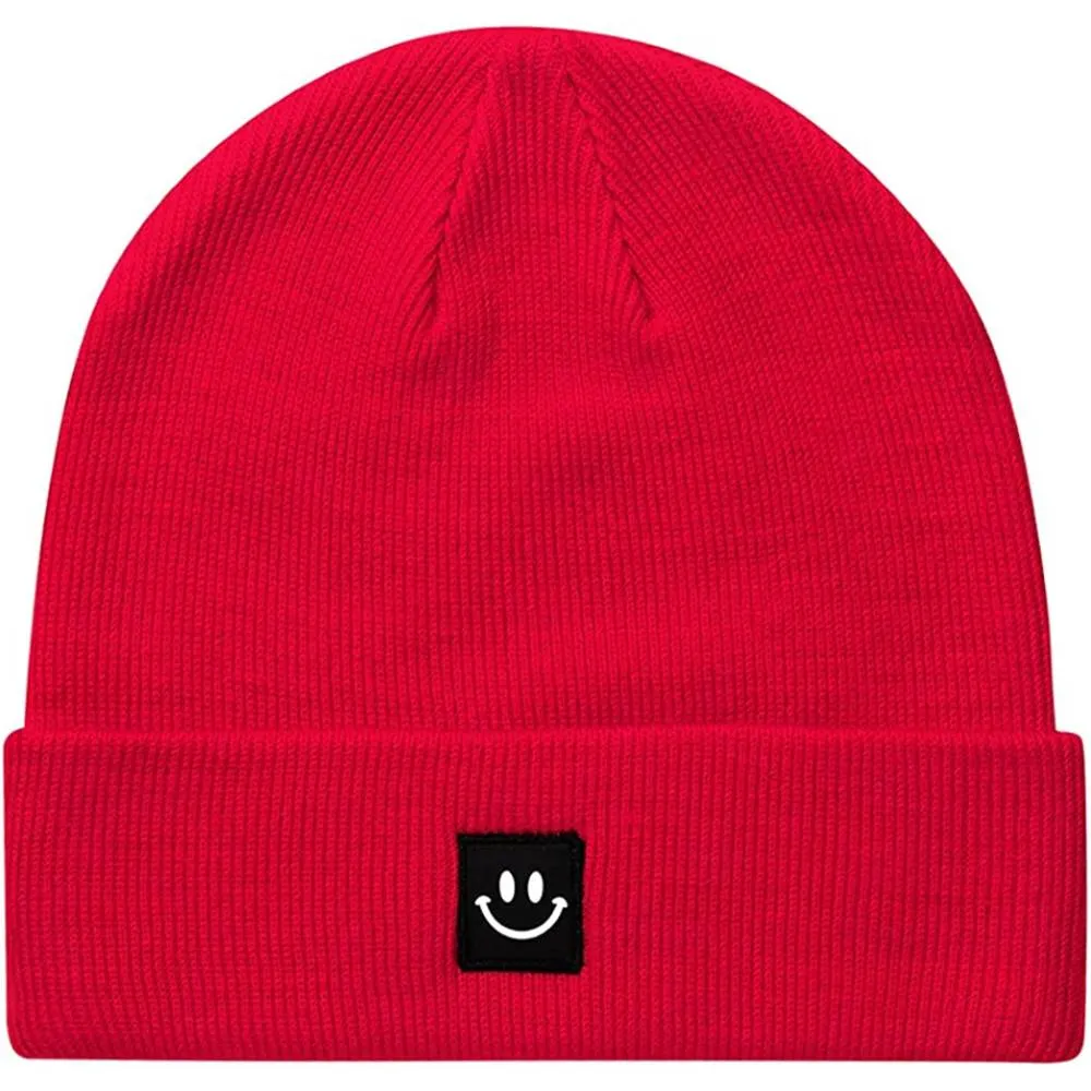 MaxNova Knit Beanie Hat with Smile Face for Men/Women | Multiple Colors