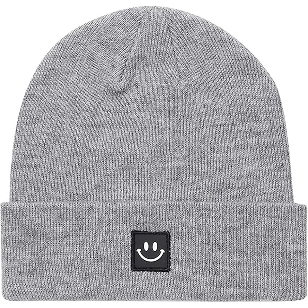 MaxNova Knit Beanie Hat with Smile Face for Men/Women | Multiple Colors