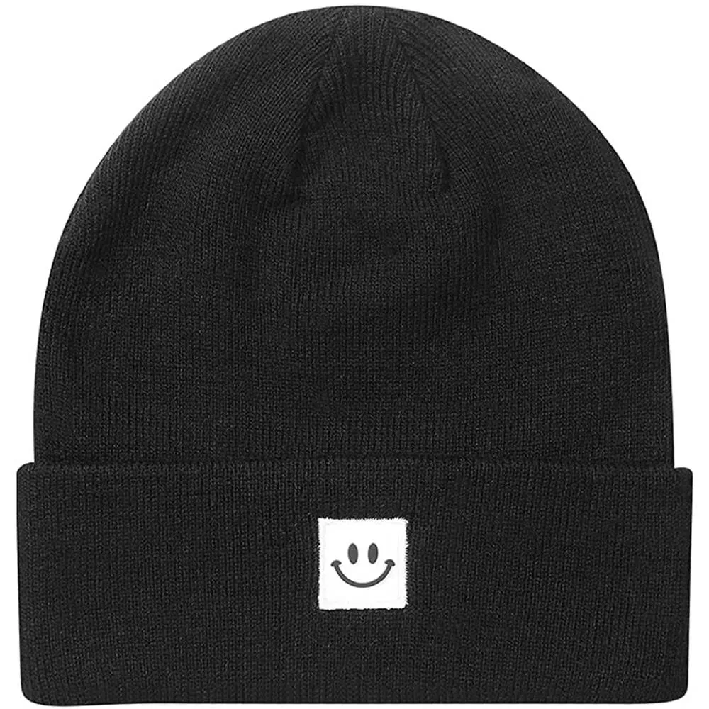 MaxNova Knit Beanie Hat with Smile Face for Men/Women | Multiple Colors
