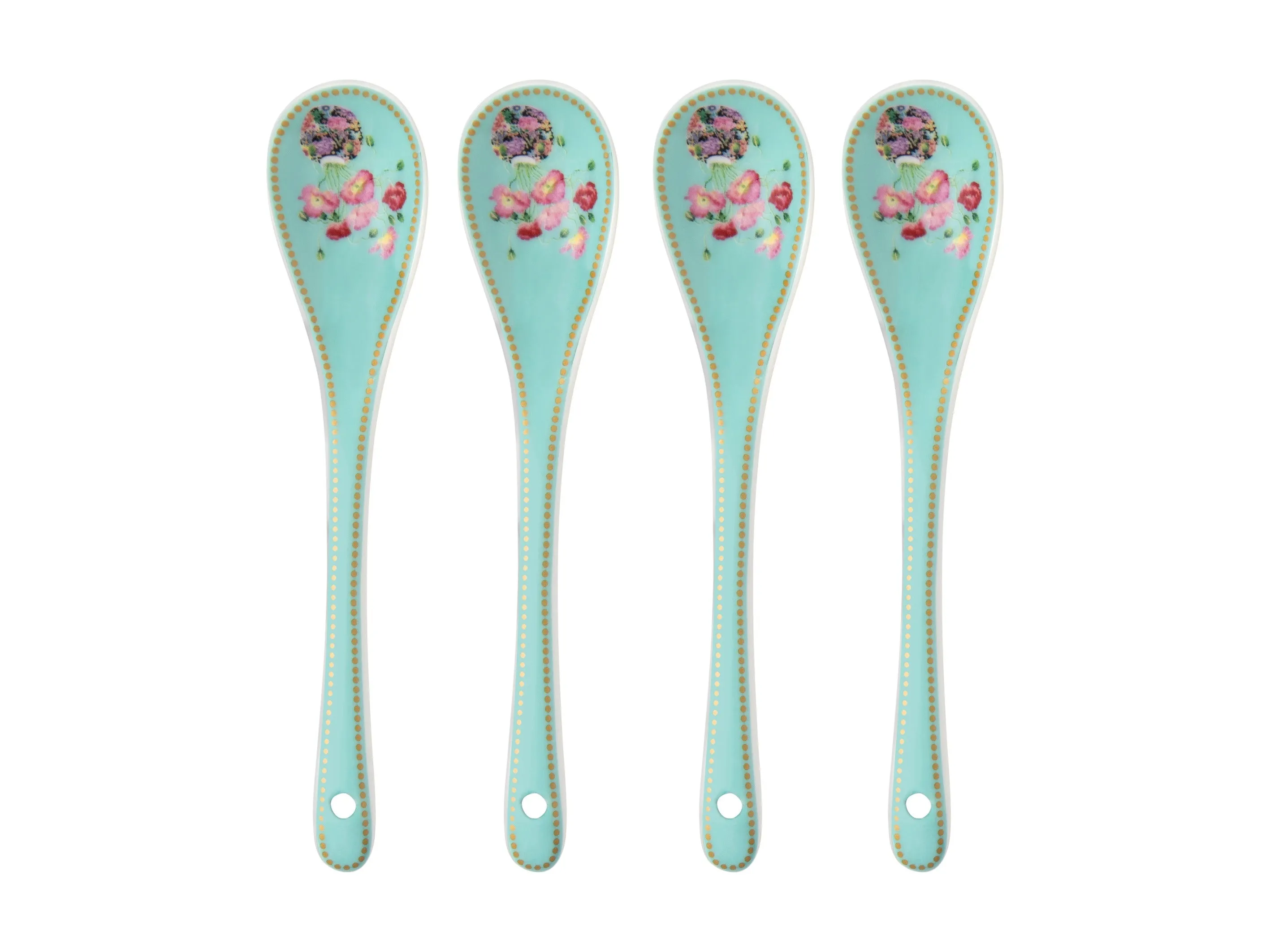Maxwell & Williams Gabby Malpas Jardin Teaspoon Set of 4 Poppy Gift Boxed