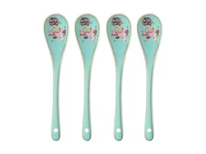 Maxwell & Williams Gabby Malpas Jardin Teaspoon Set of 4 Poppy Gift Boxed