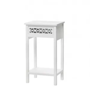 Meadow Lane Classic Design White Side Table 10015873 Free Shipping