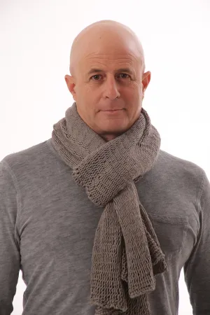 Men Soy Chunky Scarf - Grey