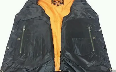 Men's 10 Pocket Distressed Retro Brn Leather vest with 2 Gun pockets inside