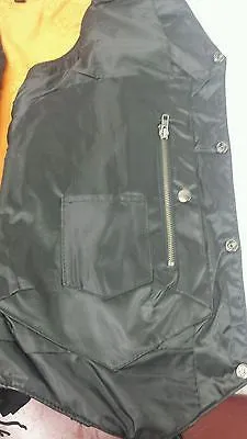 Men's 10 Pocket Distressed Retro Brn Leather vest with 2 Gun pockets inside