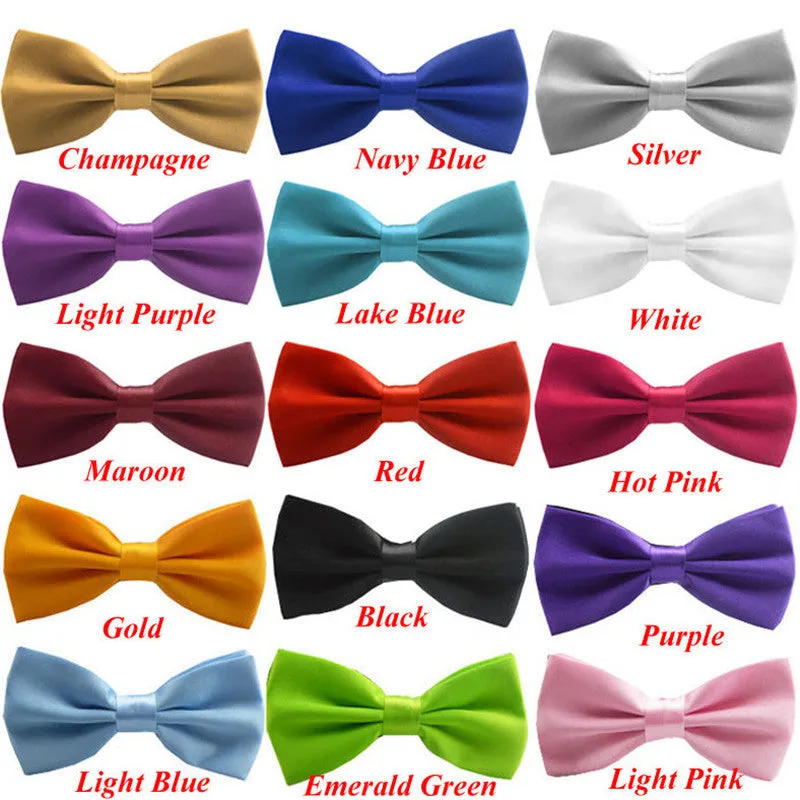 Men's Adjustable Tuxedo Brand Wedding Necktie Ties of Favorite Colors