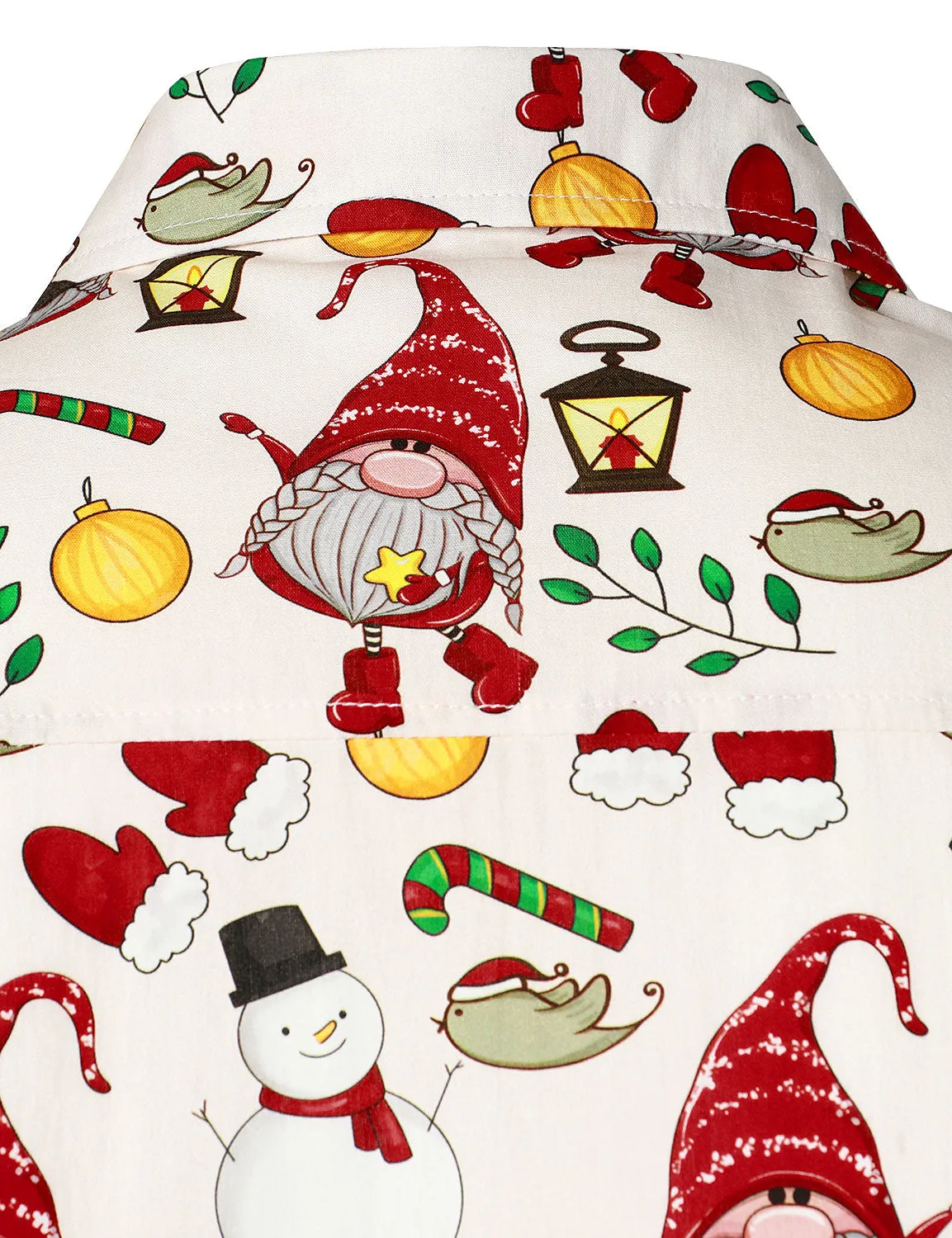 Men's Cute Gnome Christmas Long Sleeve Shirt