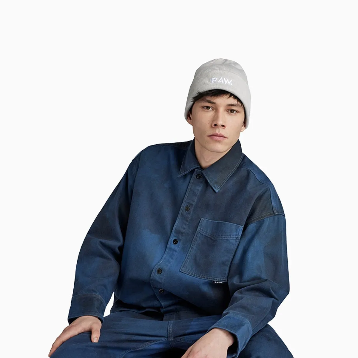 Men's Effo Raw Long Beanie