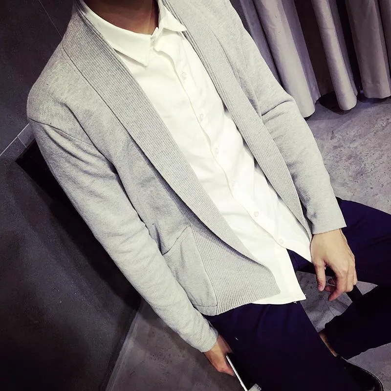 Men's Henry Collar Cardigan