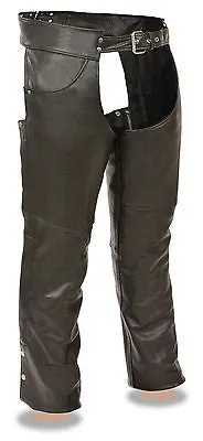 MEN'S MOTORCYCLE RIDERS CLASSIC JEAN POCKET CHAP VERY SOFT LEATHER NEW
