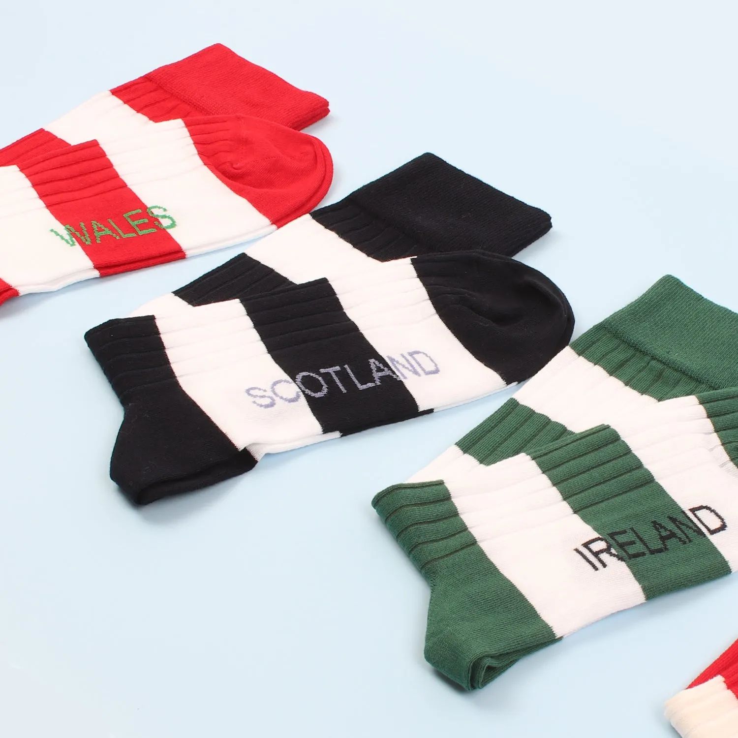 Men's Scotland Striped Cotton Socks