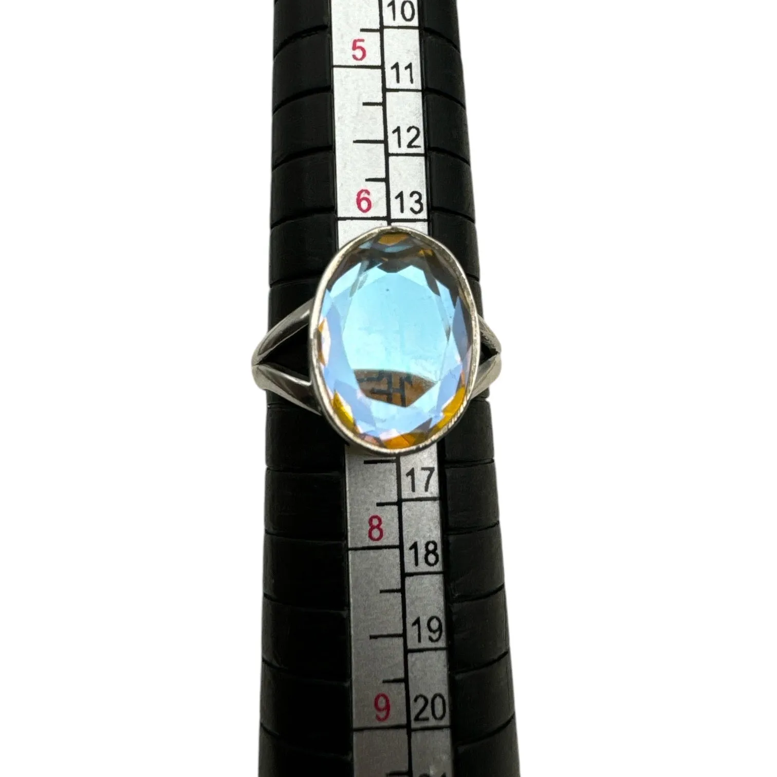 Mercury Topaz Solid 925 Sterling Silver Ring