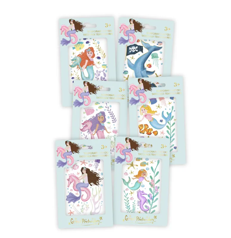 Mermaid Single Temporary Tattoo