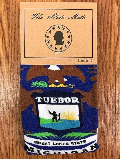 Michigan State Flag Socks