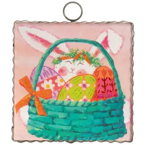 Mini Gallery Bunny In Basket Print