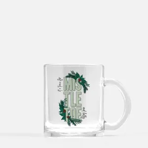 Mistletoe & Holly | Christmas Glass Mug