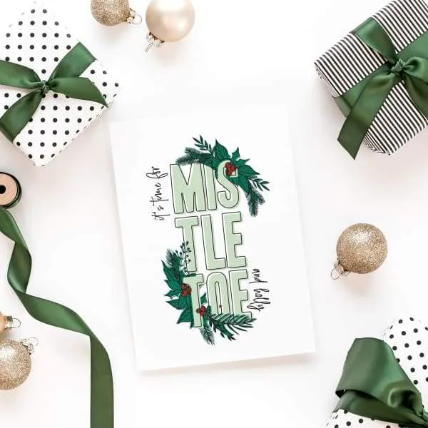Mistletoe & Holly | Christmas Greeting Cards