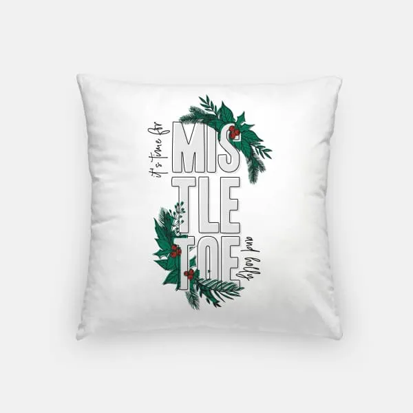 Mistletoe & Holly | Christmas Pillows