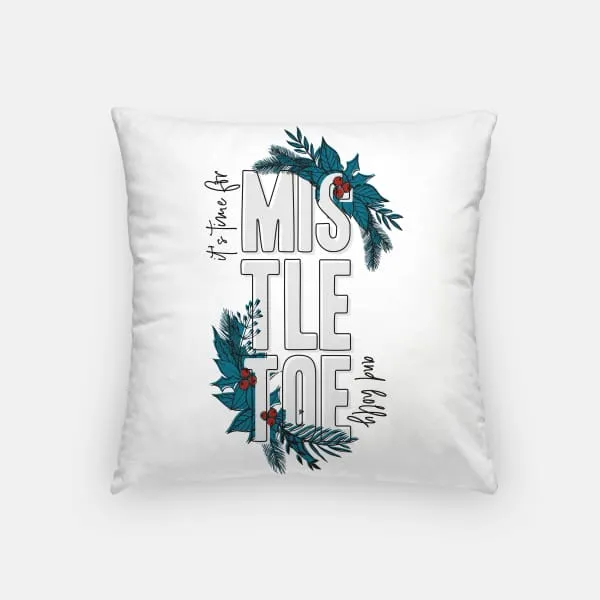 Mistletoe & Holly | Christmas Pillows