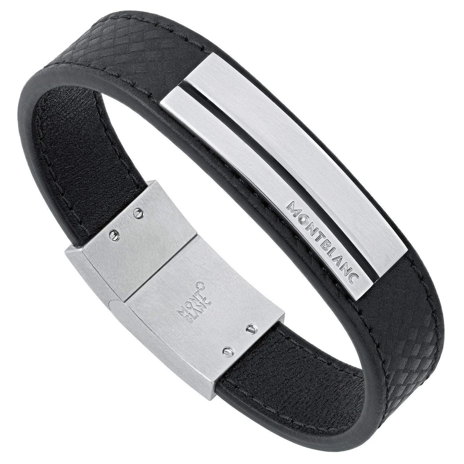 Montblanc Men's Bracelet Extreme Steel Leather M 11303363