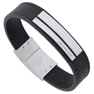 Montblanc Men's Bracelet Extreme Steel Leather M 11303363
