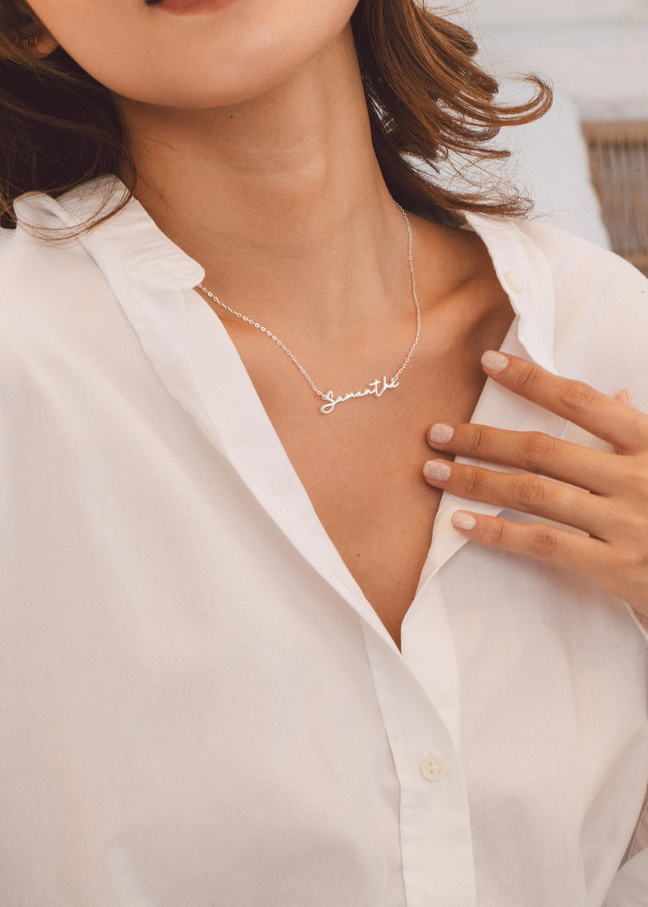 Mother's Day Gift | Custom Name Necklace| Minimal Script Name | Personalized Name Necklace | Personalized Gift | Bridesmaid Gift | Mom Gift