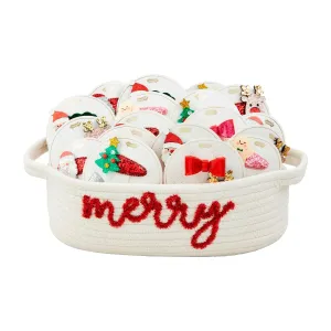Mud Pie Christmas Hair Clip Set