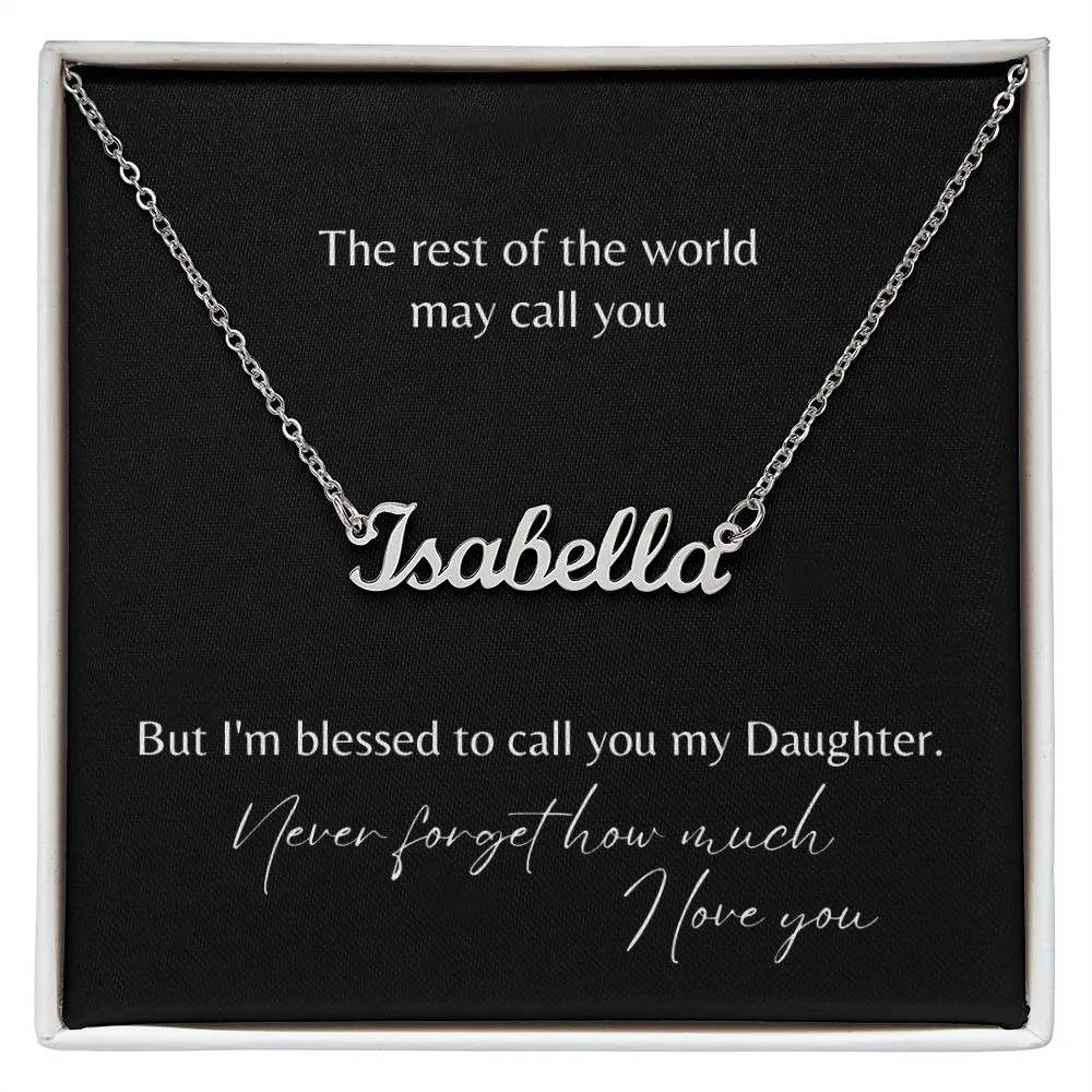 My Daughter Name Necklace