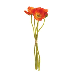 NAPA Home & Garden, MINI POPPY CUTTINGS 11", BUNDLE OF 5,GP223OR