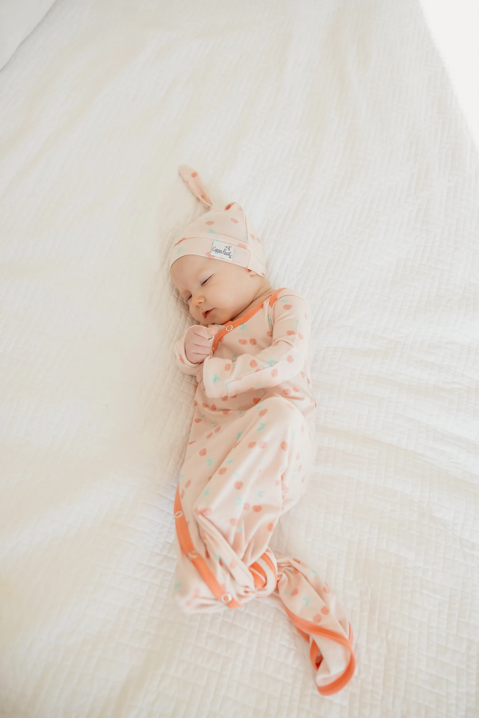 Newborn Knotted Gown - Cheery